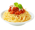 Pasta with Sauce & Cheese